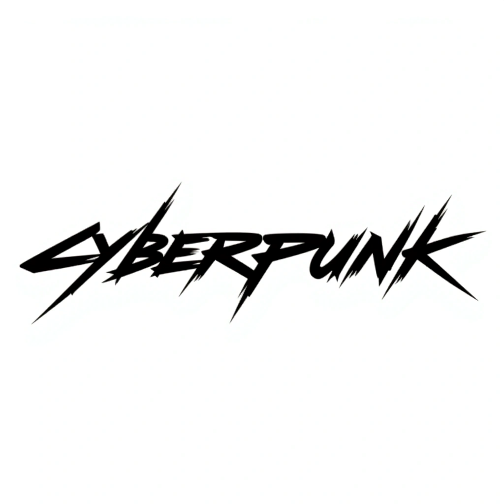 Cyberpunk - Cyberpunk Font tattoo design idea for men