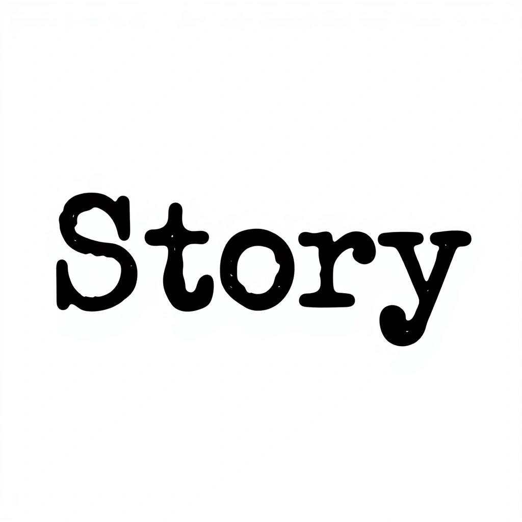 Story - Typewriter Font tattoo design idea for men