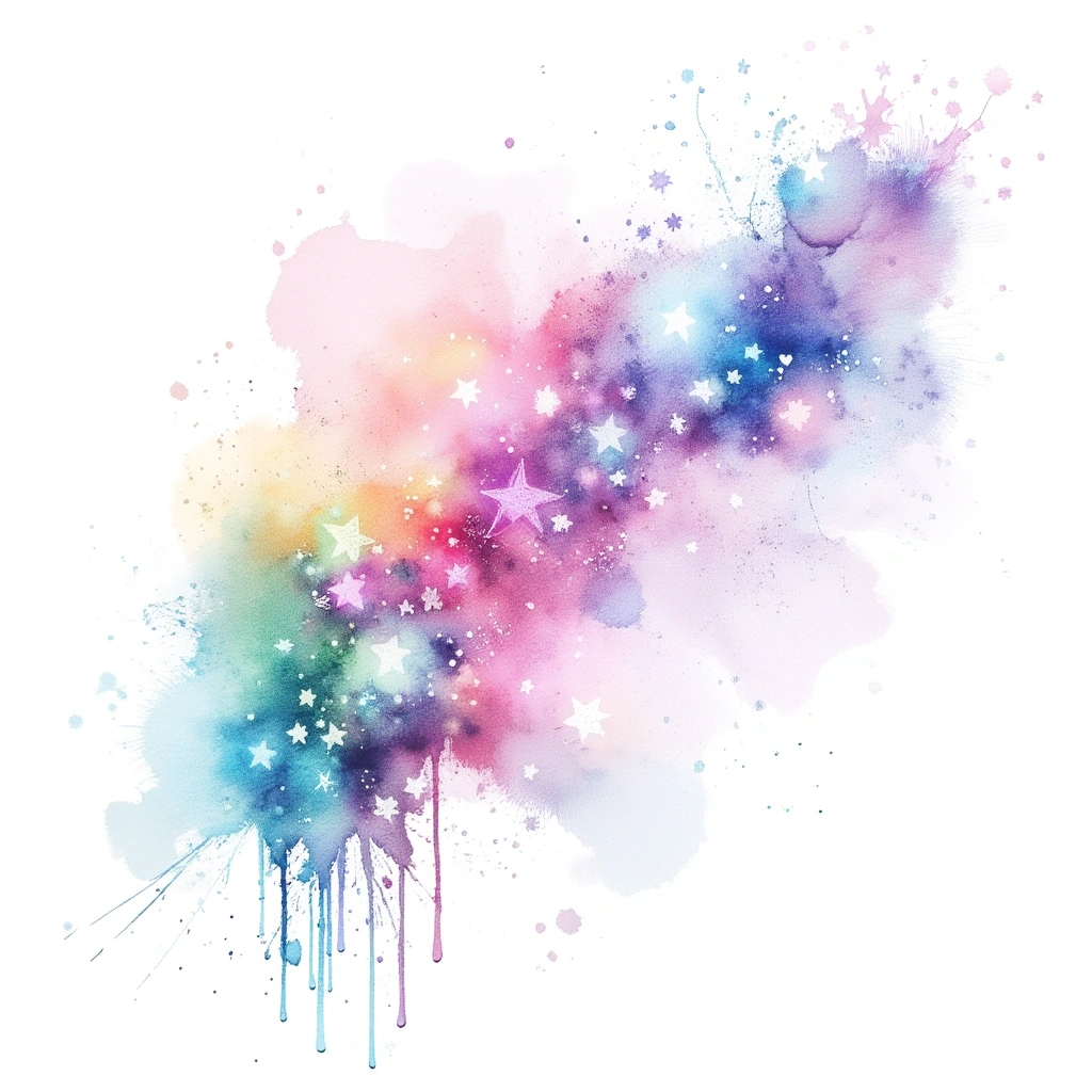 Constellation - Watercolor tattoo design