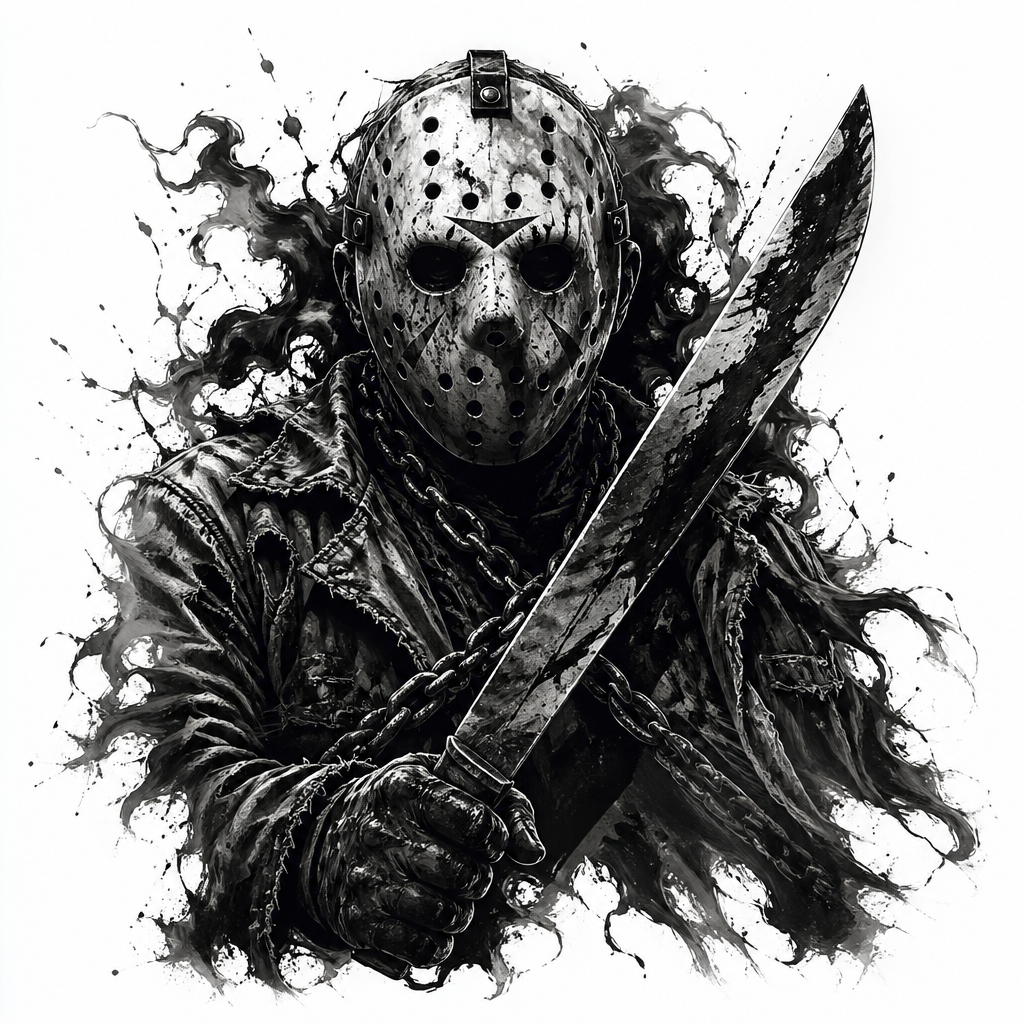 Jason Voorhees - Horror tattoo design