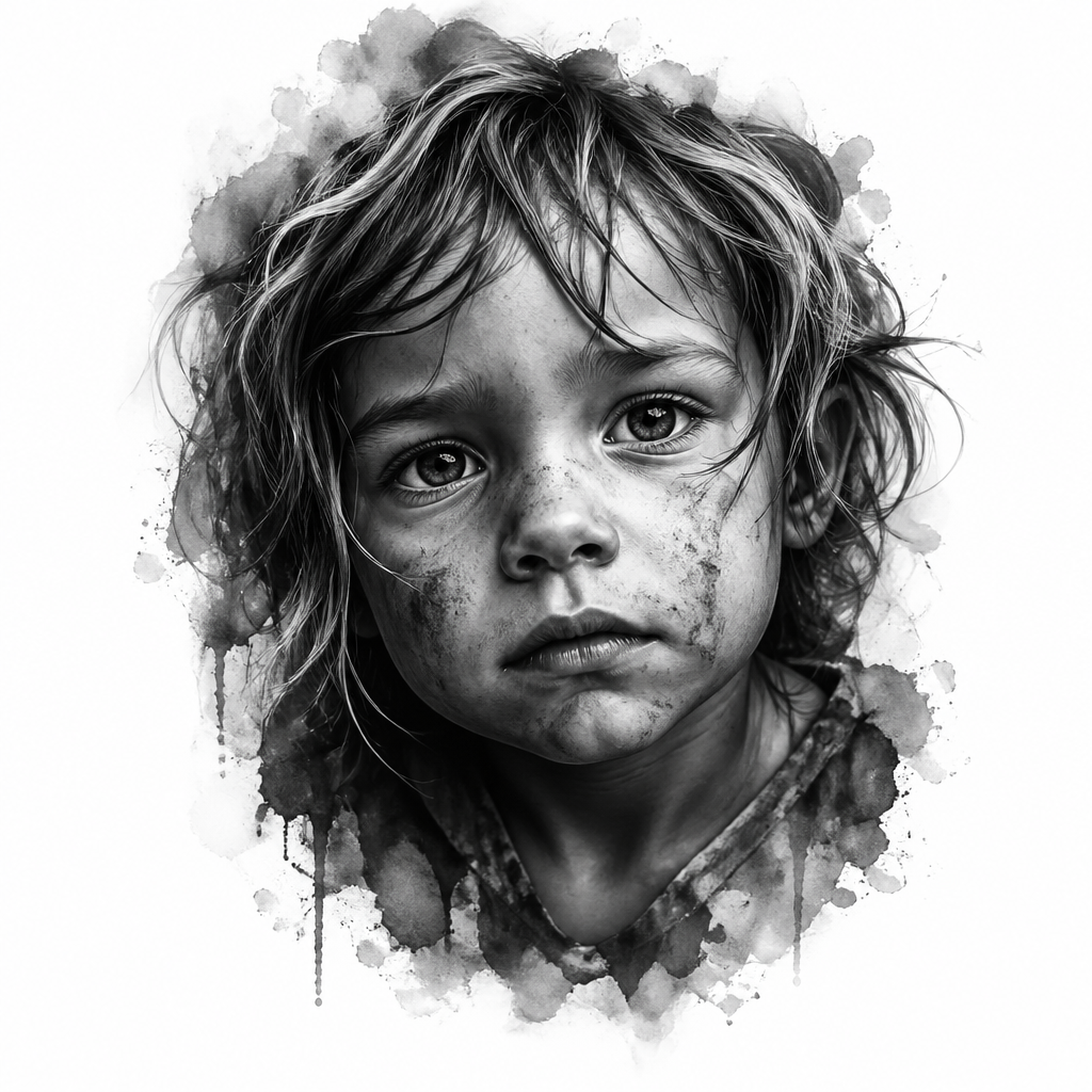Child Portrait - Realism tattoo design
