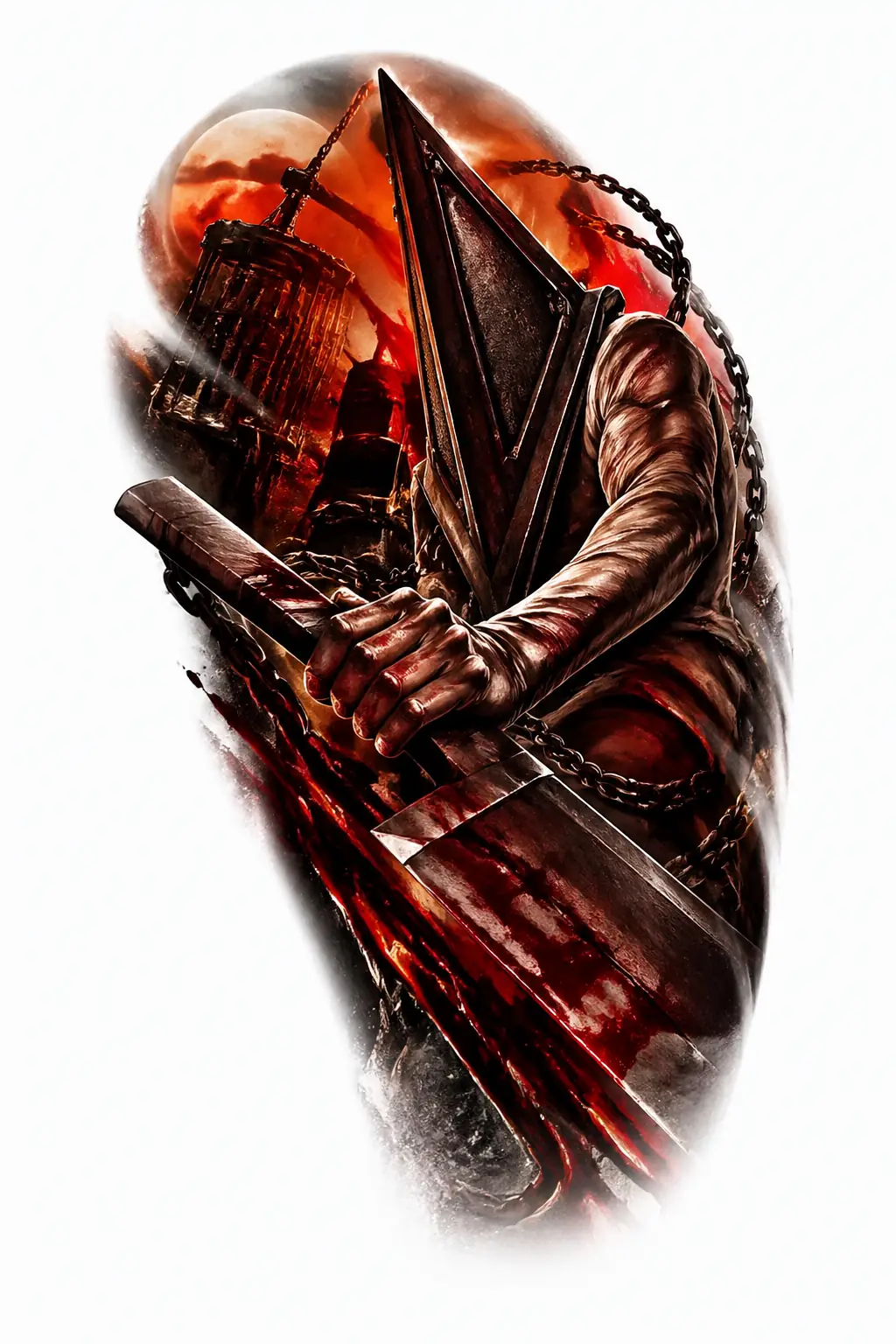 Pyramid Head - Realism Shoulder tattoo design