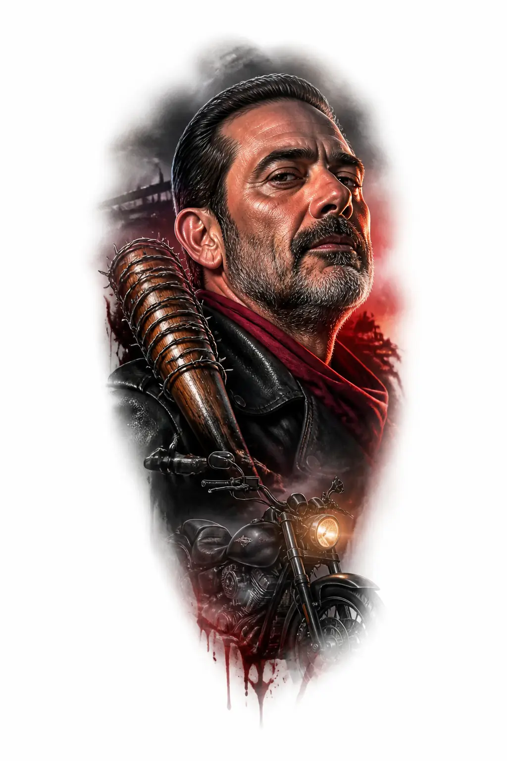 Jeffrey Dean Morgan - Realism Shoulder tattoo design
