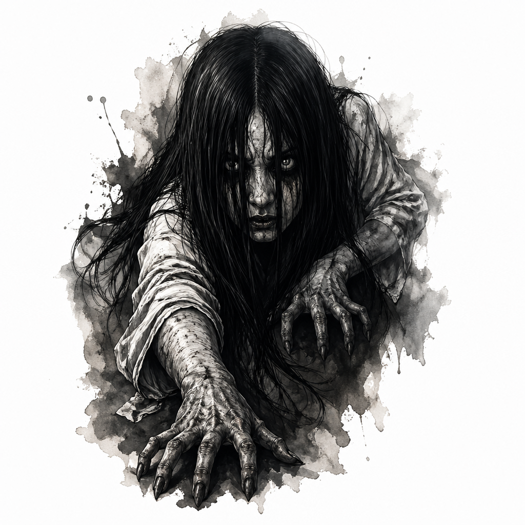 Ju On The Grudge - Realism tattoo design
