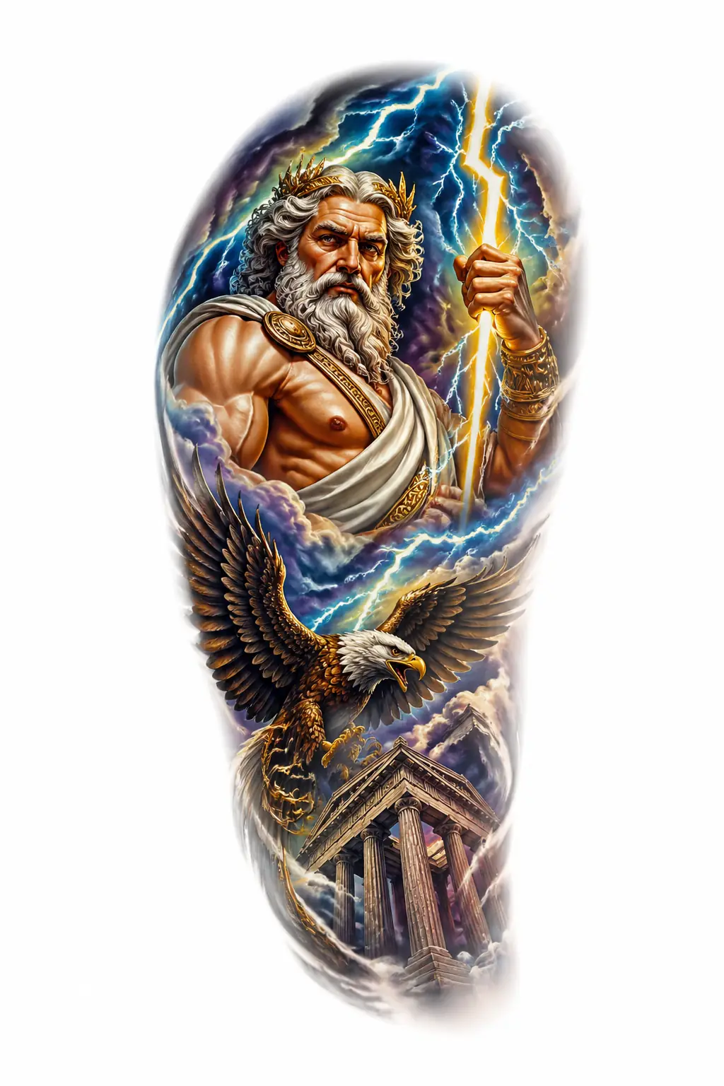 Zeus - Realism Shoulder tattoo design