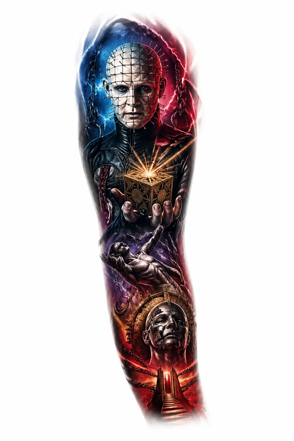 Pinhead - Realism Full Sleeve tattoo design