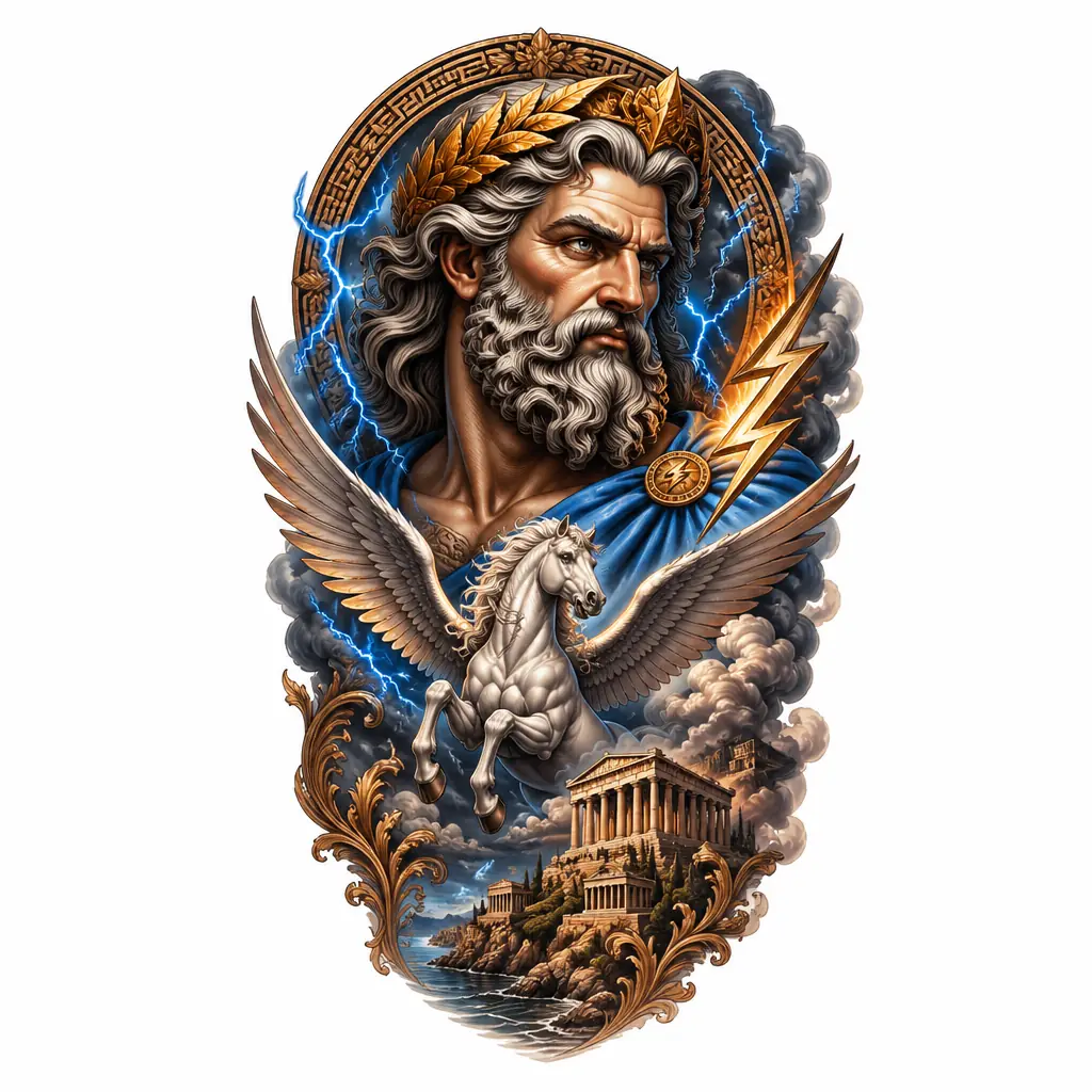 Greek Mythology - Realism tattoo design