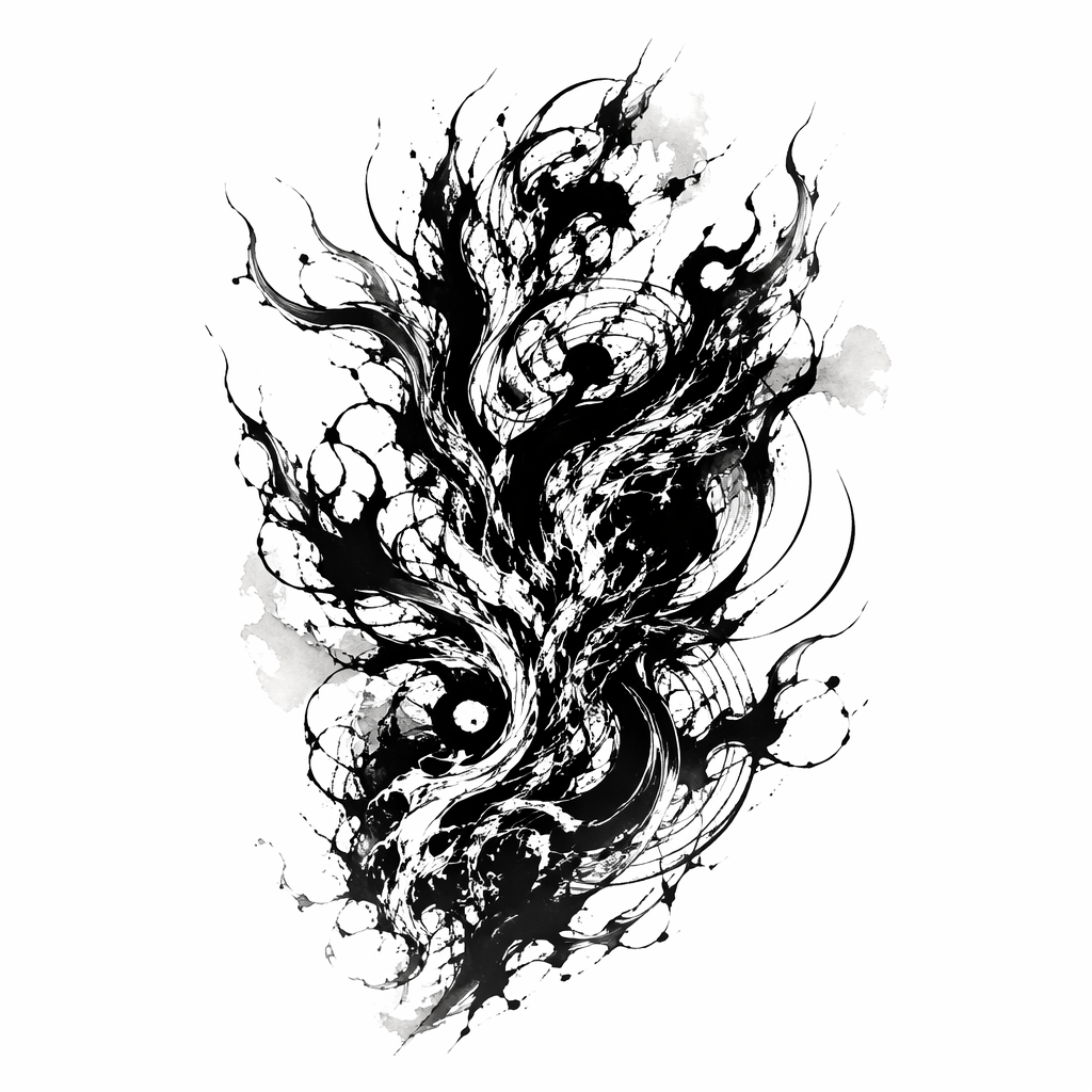Melting Form - Abstract Forearm tattoo design