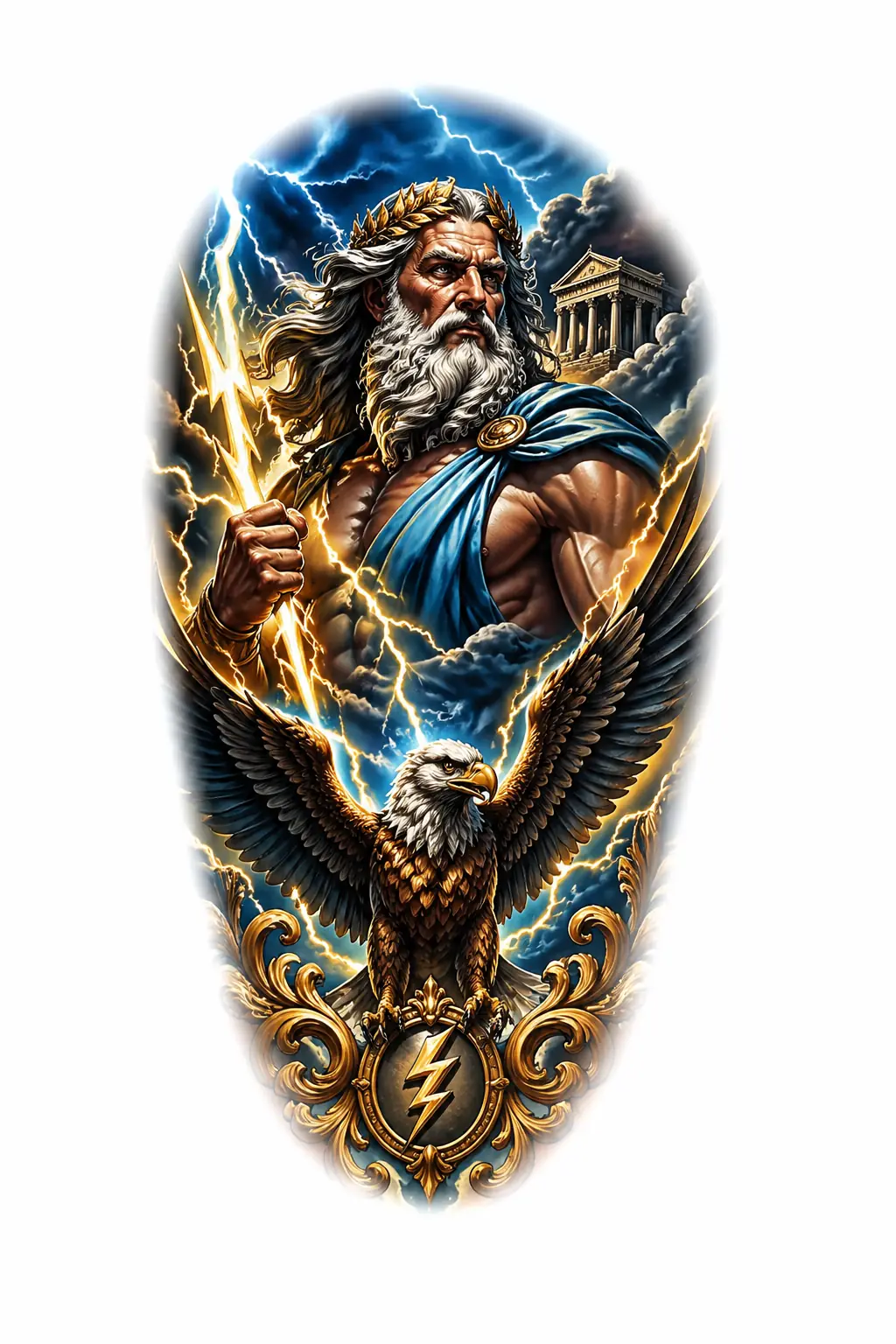 Zeus - Realism Shoulder tattoo design