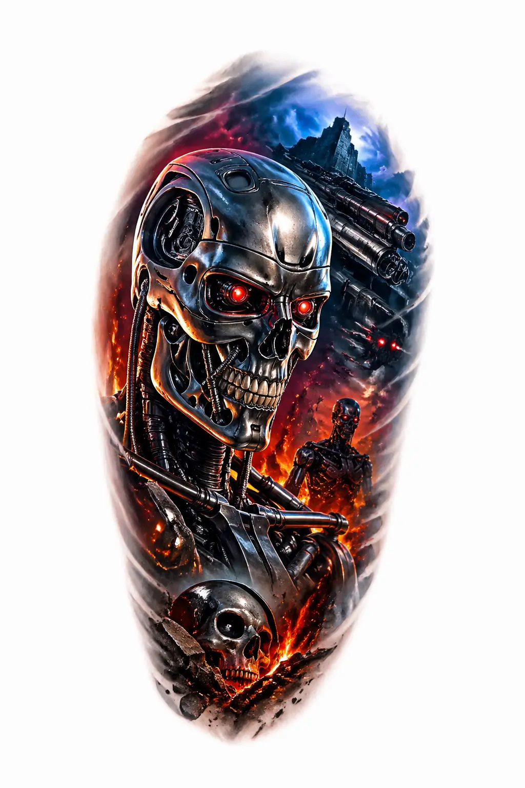 Terminator - Realism Shoulder tattoo design