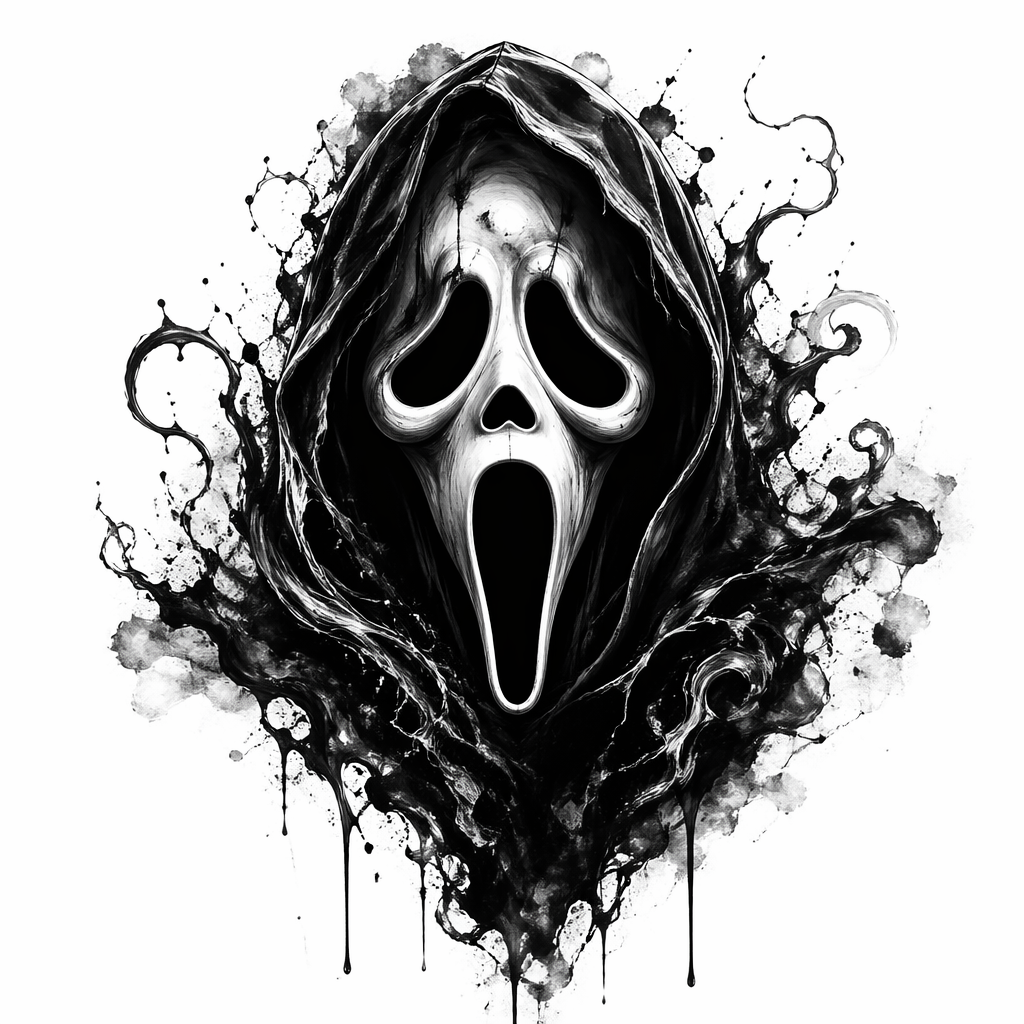 Ghost Face - Horror tattoo design