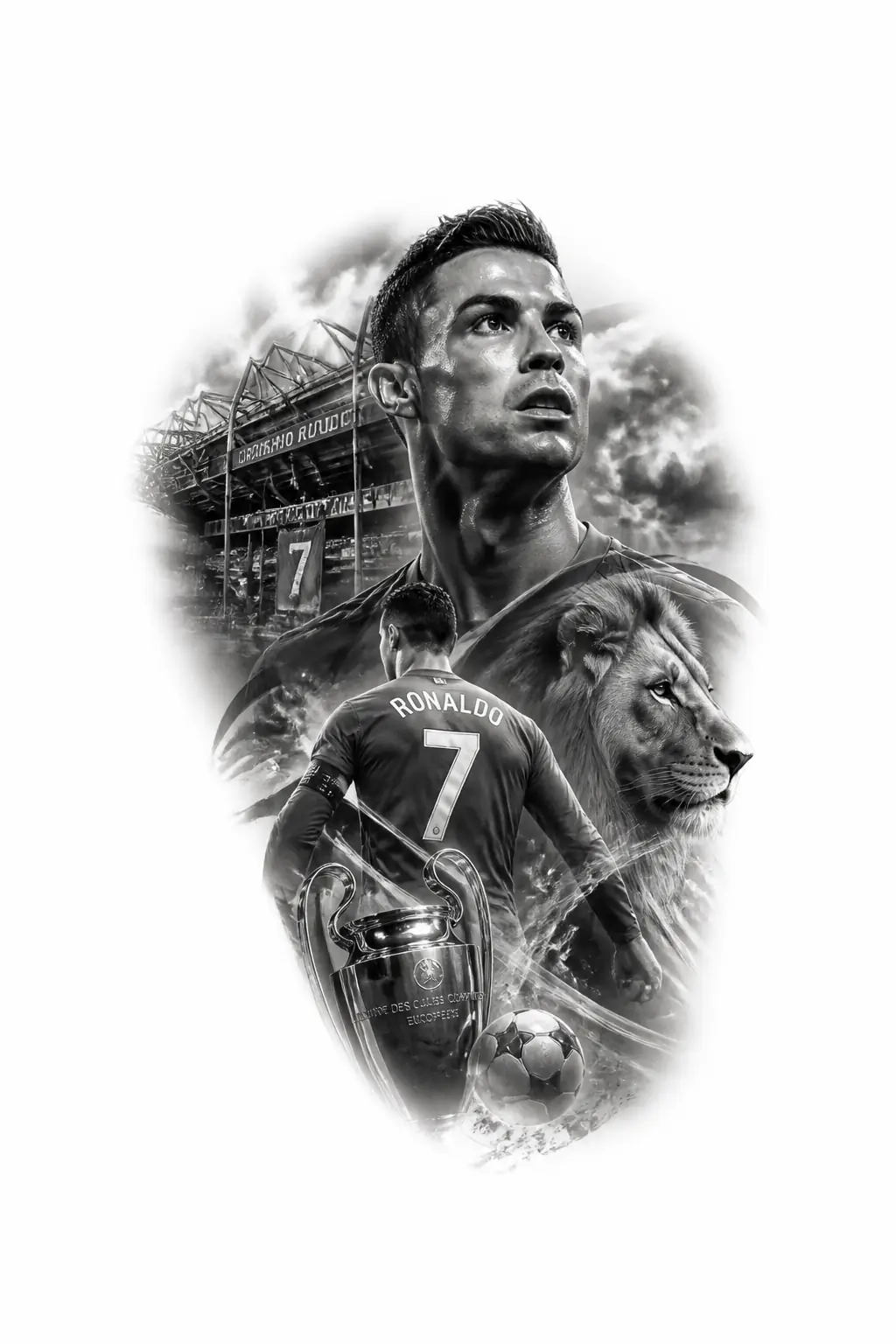 Cristiano Ronaldo - Realism Shoulder tattoo design