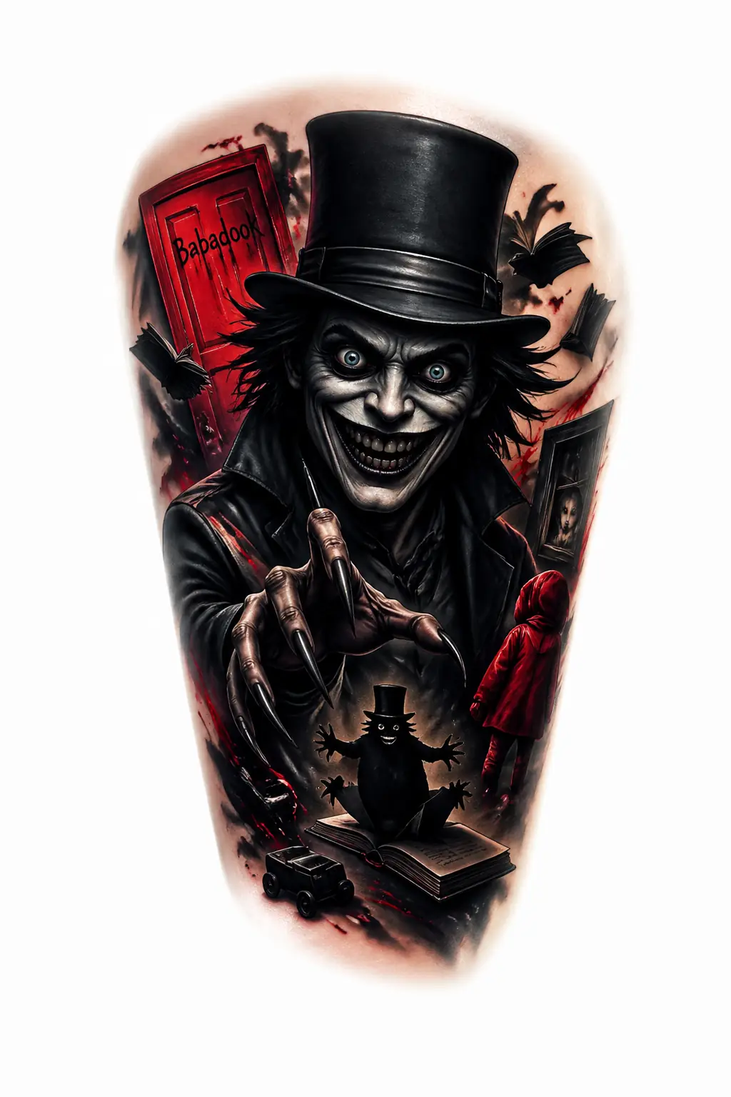 The Babadook - Realism Shoulder tattoo design