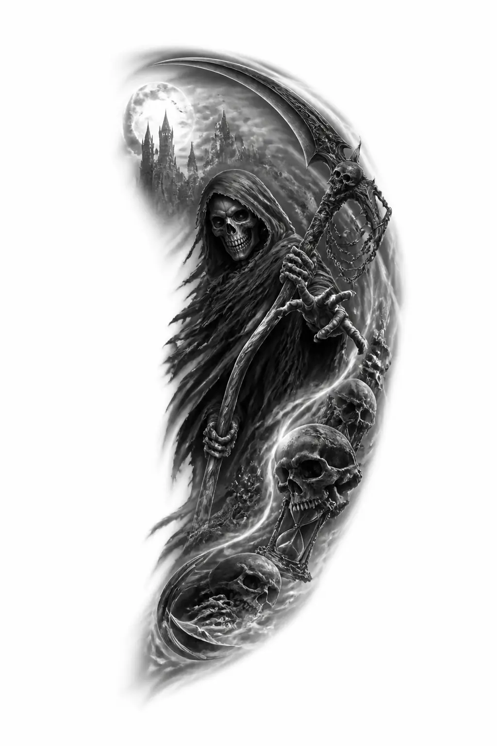 Grim Reaper - Realism Shoulder tattoo design