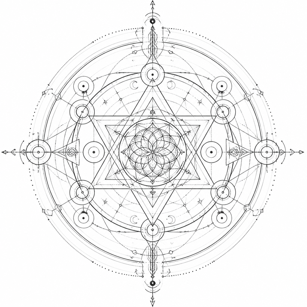 Mandala Composition - Geometric Forearm tattoo design idea for women