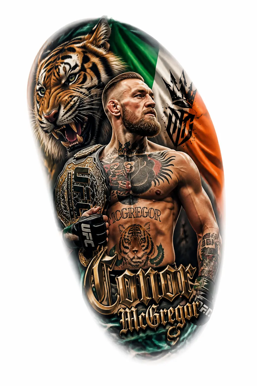 Conor McGregor - Realism Shoulder tattoo design