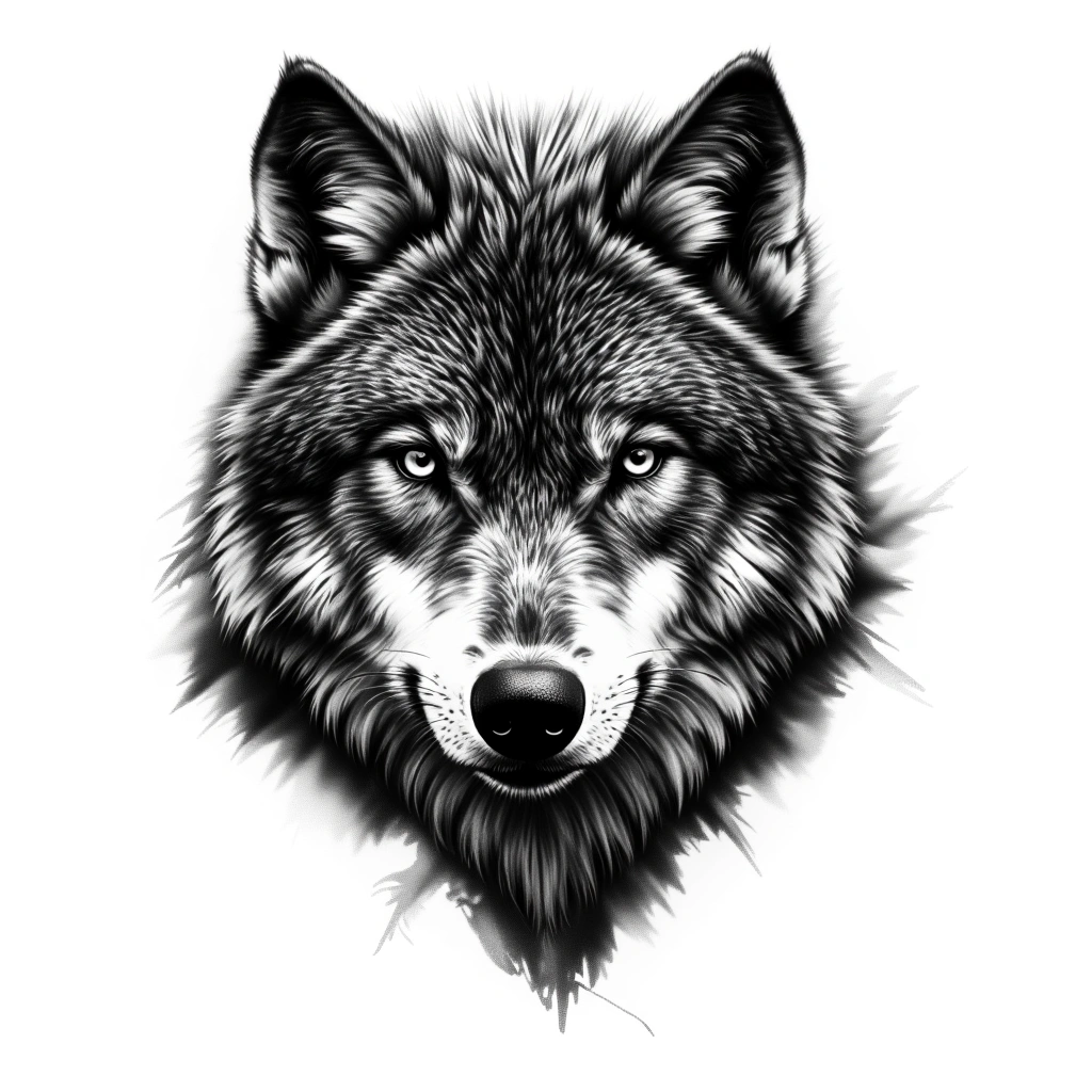 Wolf - Black And Grey Shoulder tattoo design idea for women