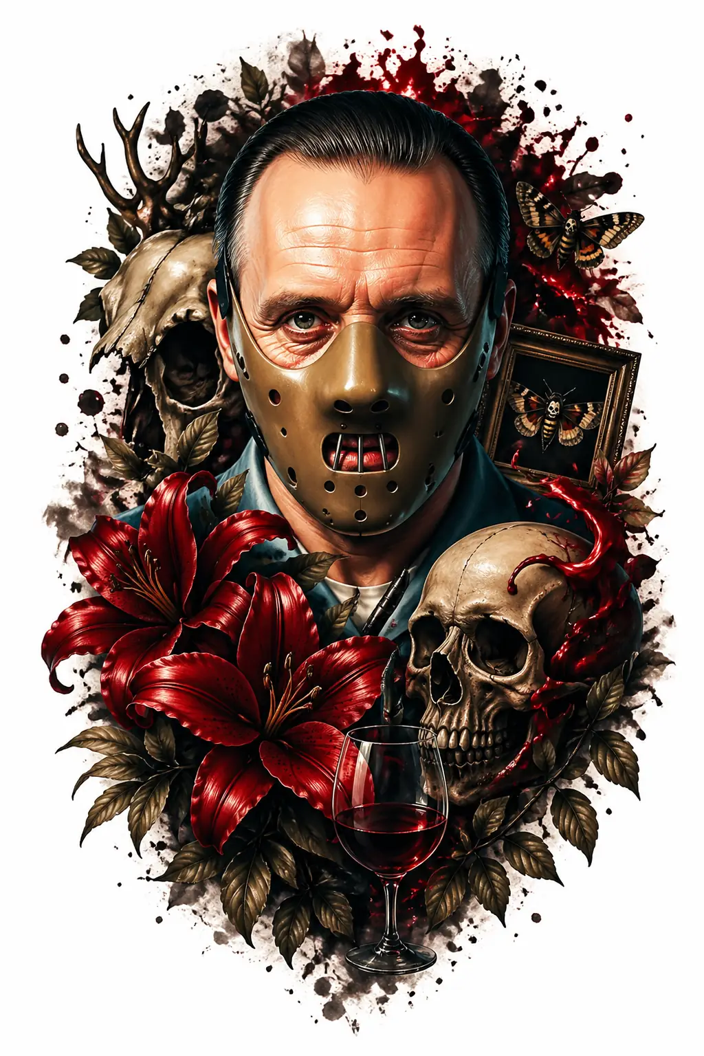 Hannibal Lecter - Realism tattoo design