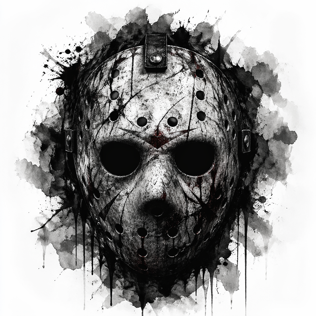 Slasher Mask - Horror tattoo design