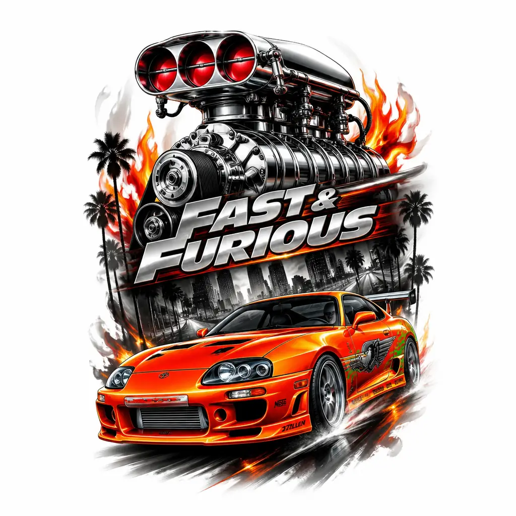 Fast And Furious - Realism tattoo design
