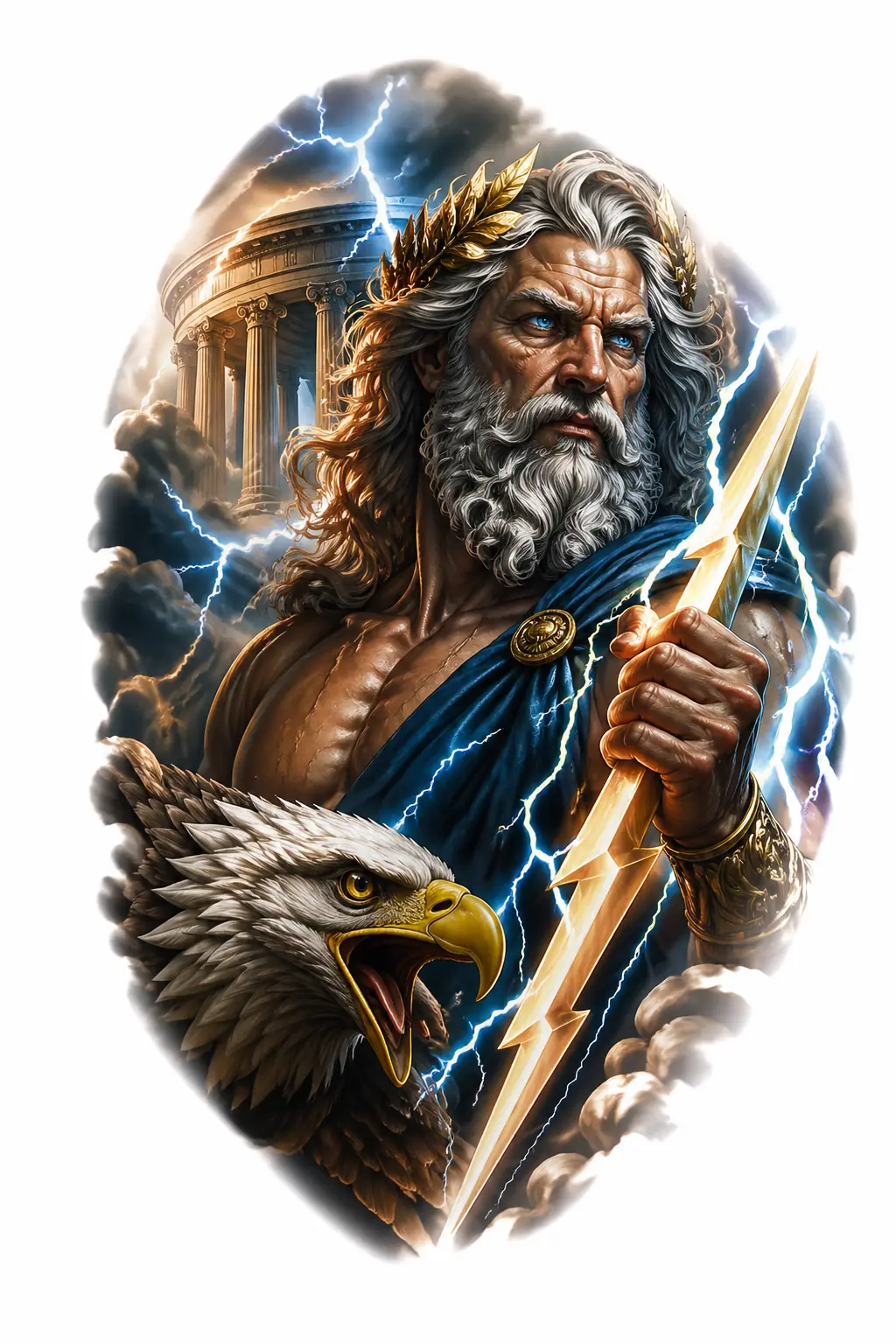 Zeus - Realism Shoulder tattoo design