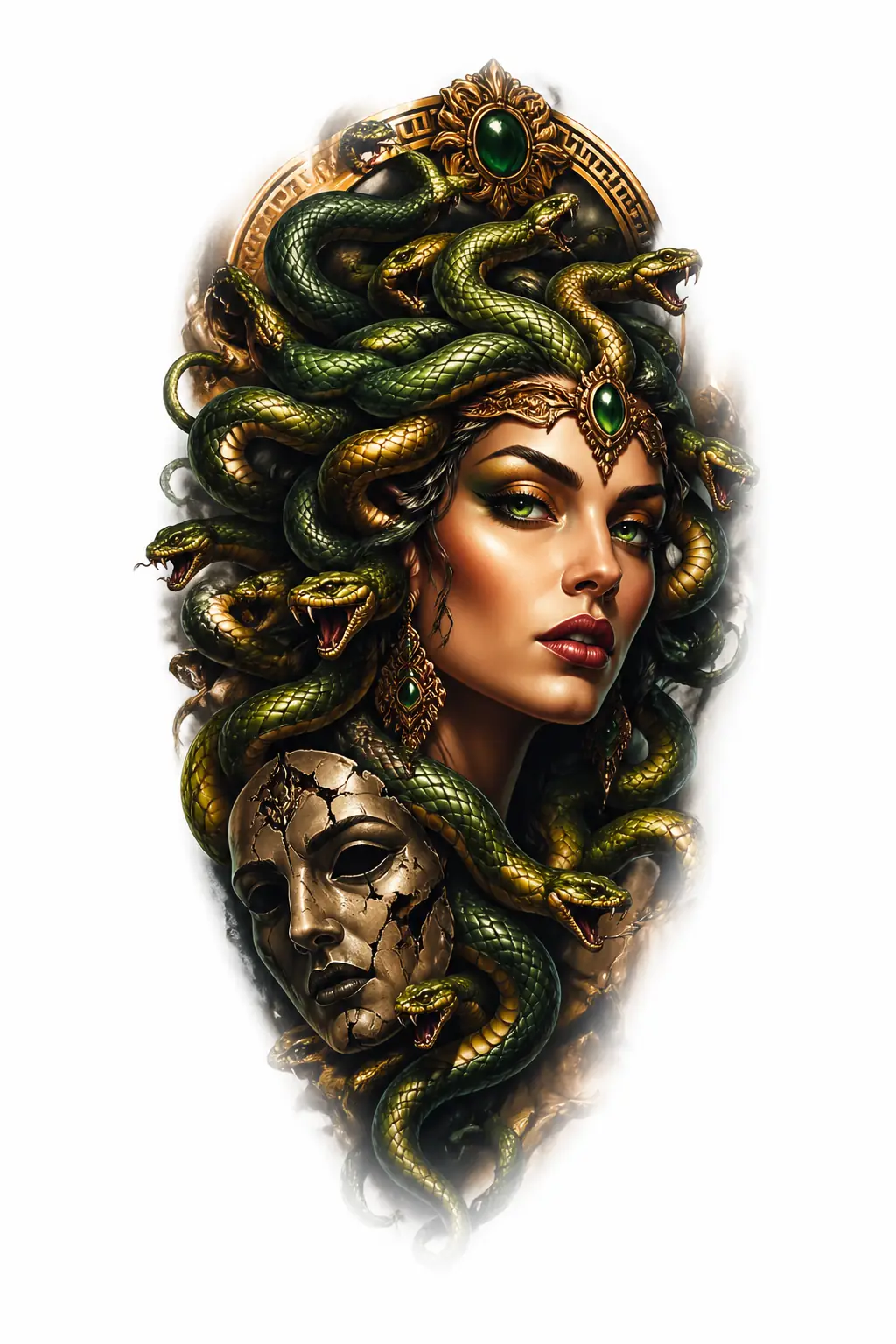 Medusa - Realism Shoulder tattoo design