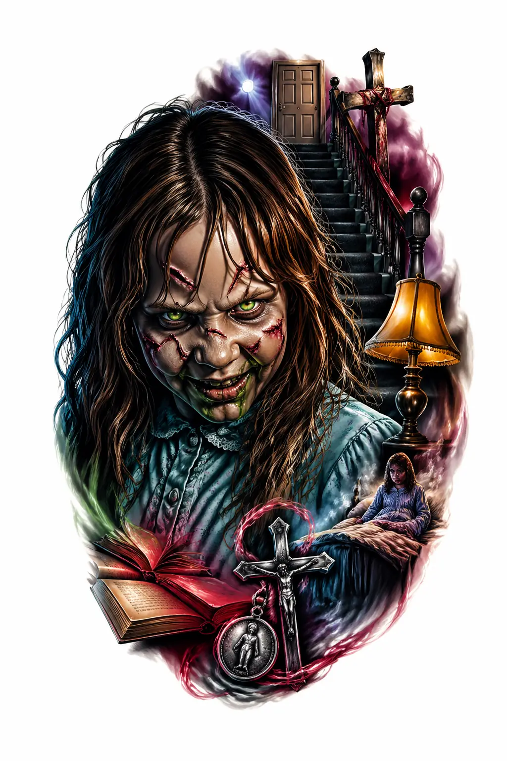 Regan Possessed - Realism tattoo design