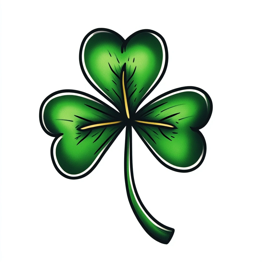 Shamrock - Traditional tattoo design